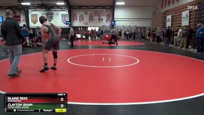 175 lbs Round 4 - Blaine Rees, Washington vs Clayton Isham, Clear Creek-Amana