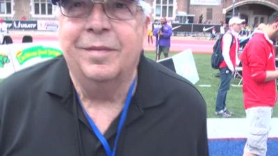 World Relays' Coach Gags on his team's DMR win