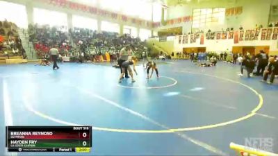 113 Girls Quarterfinal - Breanna Reynoso, Olympian vs Hayden Fry, La Costa Canyon