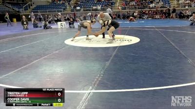 133 lbs Tristen Lepp, 3-South Border vs Cooper Davis, 4-Northern Lights