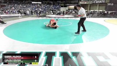 225 lbs Cons. Round 3 - Carlisle Holman, Port Angeles Wrestling Club vs Gabriel Valencia, Toppenish USA Wrestling Club