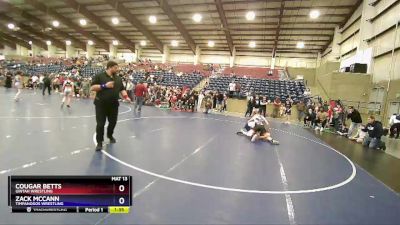 130 lbs 3rd Place Match - Cougar Betts, Uintah Wrestling vs Zack McCann, Timpanogos Wrestling