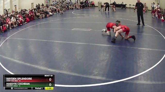 80 lbs Finals (8 Team) - Hayden Splendore, Iowa USA Red vs Haedyn ...