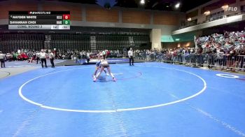 105 lbs Cons. Round 3 - Hayden White, Kelseyville vs Savannah Choi, Rancho Bernardo