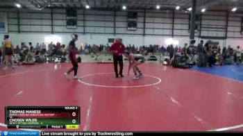 152 lbs Round 4 (6 Team) - Chosen Wilds, HEAVY HITTING HAMMERS vs Thomas Maness, NORTH CAROLINA WRESTLING FACTORY