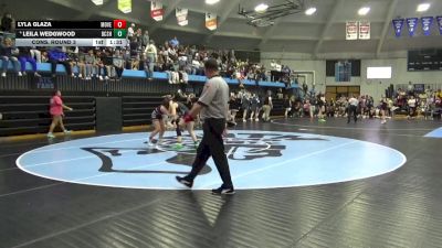 140 lbs Cons. Round 3 - Leila Wedgwood, BCLUW-SH vs Lyla Glaza, Mount Vernon