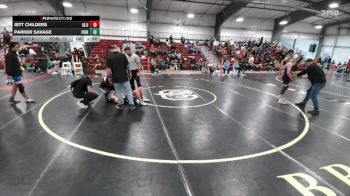132 lbs Round 2 (16 Team) - Jett Childers, Alliance vs Parker Savage, Fossil Ridge