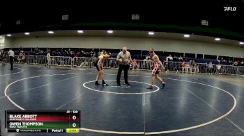 120 lbs Round 1 - Blake Abbott, Northwest Guilford vs Owen Thompson, West Forsyth