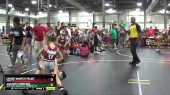 70 lbs Finals (8 Team) - Kolton Hartmen, No Escape Wrestling Academy vs Chase VanPortfliet, ARES