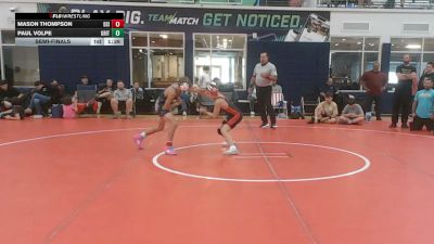 91 lbs Semifinal - Mason Thompson, Diamond State Inferno - MS vs Paul Volpe, Grit Mat Club - MS