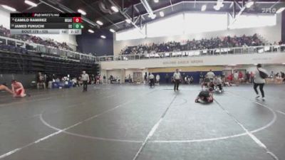 125 lbs Champ. Round 2 - Camilo Ramirez, Mt. San Antonio College vs James Fukuchi, Cerritos College