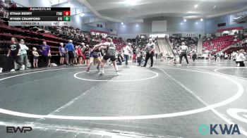 120 lbs Consi Of 4 - Ethan Berry, Team Tulsa Wrestling Club vs Ryken Crawford, Owasso Takedown Club