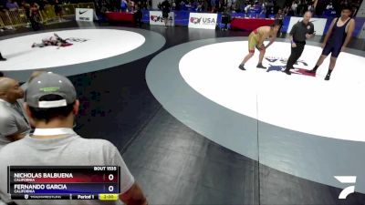 250 lbs Quarterfinal - Nicholas Balbuena, California vs Fernando Garcia, California