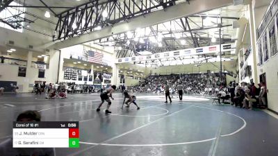 160 lbs Consi Of 16 #1 - John Mulder, Council Rock North vs Gino Serafini, Central Mountain