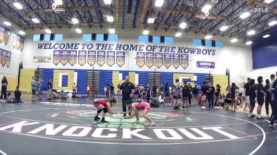 100 lbs Cons. Round 3 - Emma Moya, Black Flag Wrestling Club vs Kaylee Padin, YIC