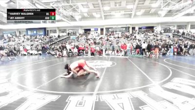 132 lbs Quarterfinal - Jet Abbott, Juab vs Harvey Walgren, Delta