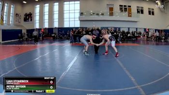 215 lbs Champ. Round 1 - Peter Snyder, Blair Academy vs Liam Stonebeck, Saucon Valley