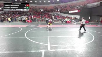 270 lbs Cons. Semi - Caysen Daugherty, Turtle Lake/Clayton vs Jeremy Peterson, Markesan/Team Nazar