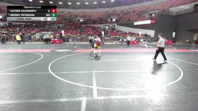 270 lbs Cons. Semi - Caysen Daugherty, Turtle Lake/Clayton vs Jeremy Peterson, Markesan/Team Nazar