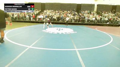 150 lbs Quarterfinal - Addison Weismiller, Northern Delaware Wrestling Academy vs Peyton Gauss, Immortals