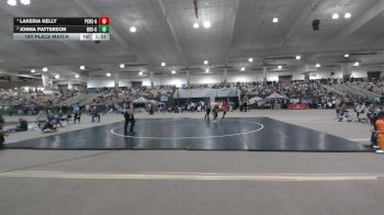 Girls 185 lbs 1st Place Match - Lakeria Kelly, Pearl Cohn High School Girls vs Jonna Patterson, Blackman High School Girls