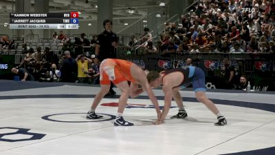 74 kg Quarters - Kannon Webster, Nyac/IRTC vs Jarrett Jacques, Tiger Style Wrestling Club
