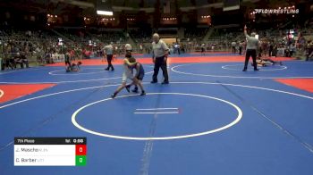 60 lbs 7th Place - Jace Mascho, Glenpool Wrestling vs Carson Barber, Little Axe Takedown Club