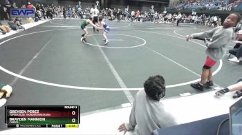 64 lbs Round 3 - Greysen Perez, Topeka Blue Thunder Wrestling vs Brayden Mannion, Carroll