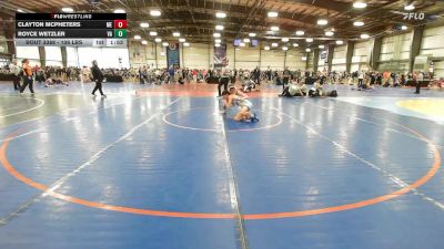 106 lbs Round Of 64 - Clayton McPheters, ME vs Royce Wetzler, VA