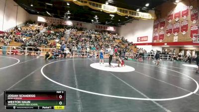 80 lbs Cons. Round 4 - Josiah Schadegg, Dean Morgan vs Weston Haun, Shoshoni Junior High School