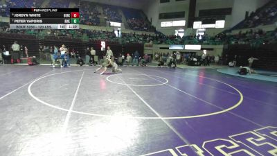 120 lbs Consi Of 8 #2 - Jordyn White, Berkeley vs Peter Vaporis, River Bluff