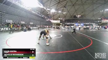 2A 126 lbs Champ. Round 1 - Kaleb Oostra, Lynden vs Nicholas Richardson, Foss