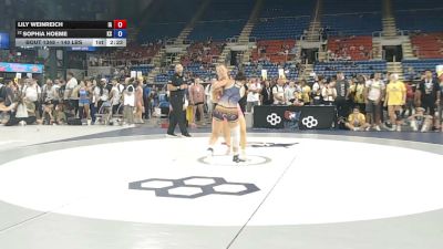 140 lbs Champ. Rd Of 32 - Lily Weinreich, Iowa vs Sophia Hoeme, Kansas