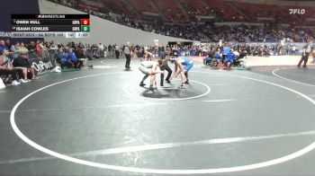 6A Boys 165 lbs Quarterfinal - Owen Hull, Grants Pass Boys vs Isaiah Cowles, Grants Pass Boys