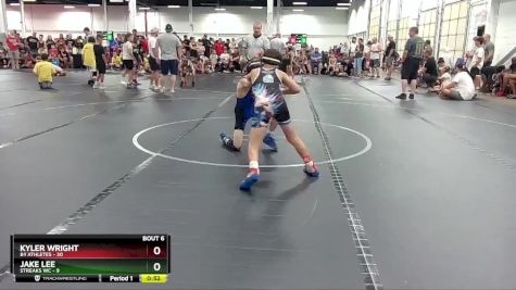 80 lbs Round 3 (4 Team) - Jake Lee, Streaks WC vs Kyler Wright, 84 Athletes