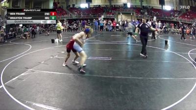 117 lbs Quarterfinal - Ben Frame, Sutherland Youth Wrestling Club vs Braxton Tramp, Hawks Wrestling Club (Lincoln)