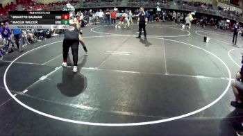 275 lbs Semifinal - Braxtyn Bauman, Falls City Wrestling Club vs Maclin Wilcox, Gretna Youth Wrestling Club