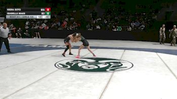 Girls 105 lbs Cons. Round 3 - Isabella Maes, West Las Vegas vs Kiera Soto, Miyamura