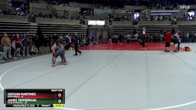 215 lbs 5th Place Match - James Zimmerman, LPGE/B Wolves vs Jaithan Martinez, Northfield