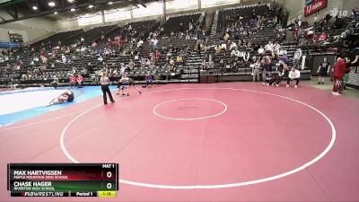 101 lbs 1st Place Match - Max Hartvigsen, Maple Mountain High School vs Chase Hager, Riverton High School