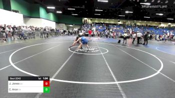 120 lbs Consi Of 16 #1 - Jacob Jones, CA vs Caio Aron, TX