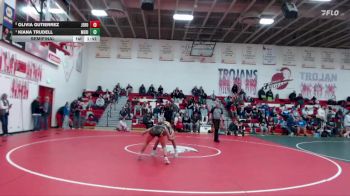 130 lbs Semifinal - Kiana Trudell, Meridian vs Olivia Gutierrez, Jerome