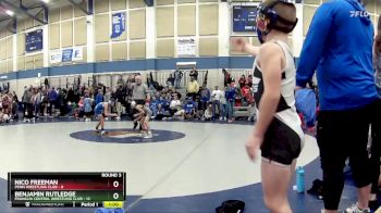 54 lbs Round 3 (3 Team) - Benjamin Rutledge, Franklin Central Wrestling Club vs Nico Freeman, Penn Wrestling Club