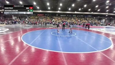 140 lbs Quarterfinal - Devonne Sesler, Bon Homme vs Evan Folk, Dakota Boyz Wrestling Club
