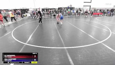 92 lbs 1st Place Match - Aj Woerpel, Team Nazar vs Isai Sanchez, Team Nazar