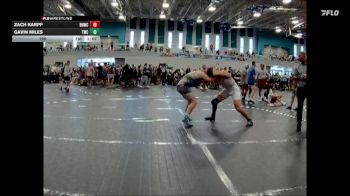 190 lbs Round 2 (4 Team) - Gavin Miles, Trojan WC vs Zach Karpf, BHWC | Black Hive Wrestling Club