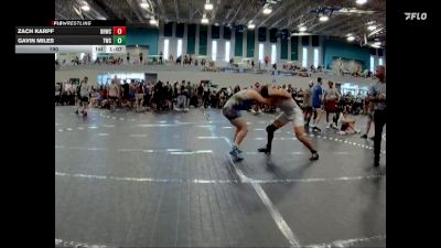 190 lbs Round 2 (4 Team) - Gavin Miles, Trojan WC vs Zach Karpf, BHWC | Black Hive Wrestling Club