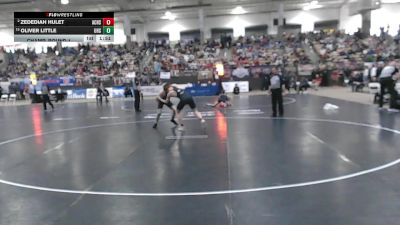 A 138 lbs Champ. Round 1 - Oliver Little, Upperman High School vs Zedediah Hulet, Anderson Co. High School