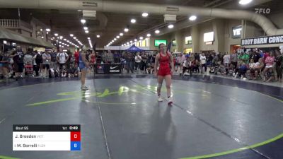 120 lbs Rnd Of 32 - Julia Breeden, Victory Wrestling vs Milana Borrelli, Florida