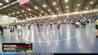 150 lbs Semifinal - Wyatt Hanssen, Wasatch Wrestling Club vs Braden Noyes, Carbon Wrestling Club